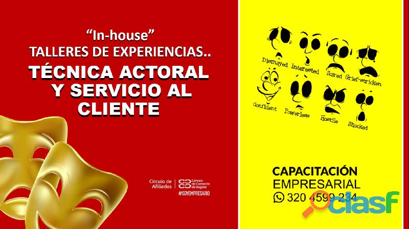 Cursos de Servicio al Cliente con Técnica Actoral Bogotá