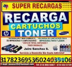 recarga de cartuchos de toner hp samsung