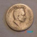 1911 Colombia 10 Cents Centavos Silver Coin CAT 317 Y 315