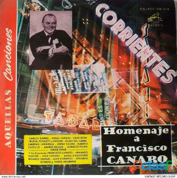 HOMENAJE A: FRANCISCO CANARO GARDEL PONTIER DONATO DEMARE LP