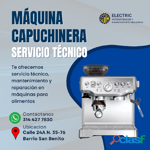 Servicio tecnico maquina capuchinera