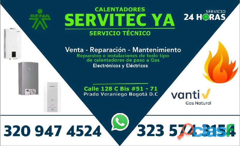 Servicio técnico de calentadores 3202310421 en la vega