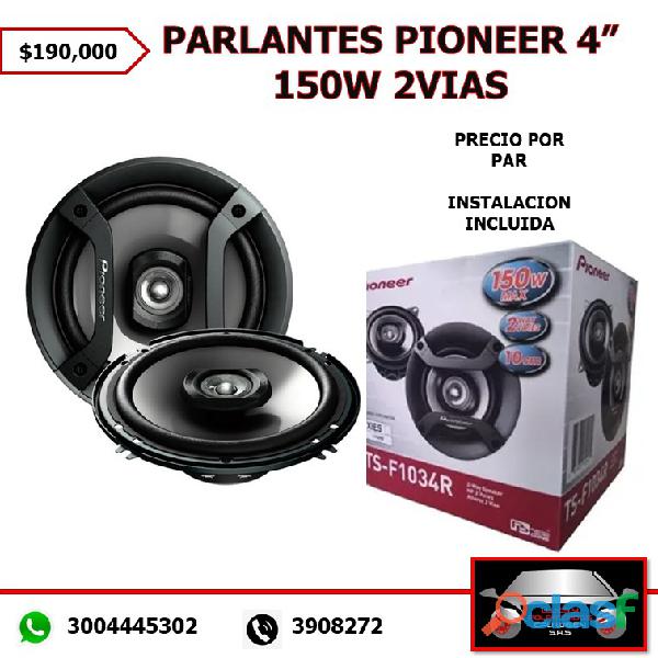 PARLANTES 4 PULGADAS PARA AUTO PIONEER