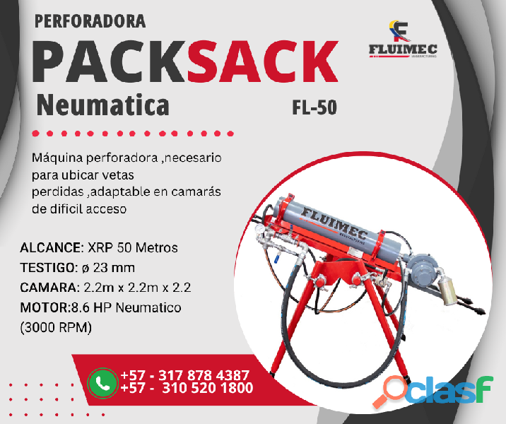 PERFORADORA PACKSACK FL 50 EQUIPO DE PERFORACIÓN NEUMATICA