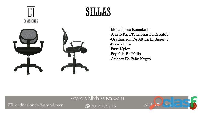 Sillas de escritorio, sillas de estudio, sillas de oficina y