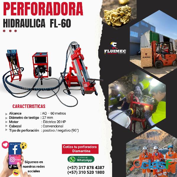 PERFORADORA HIDRAULICA FL 60 PARA PROYECTOS MINEROS?⛏