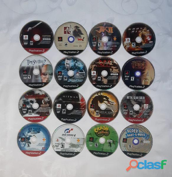 Juegos para PS2 solo discos originales