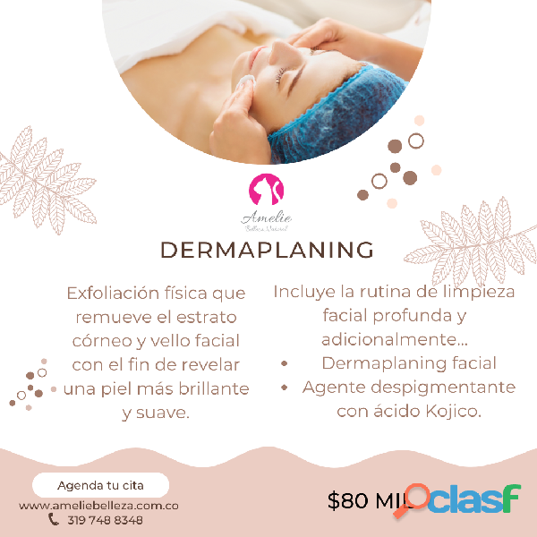 Dermaplaning + ácidos despigmentantes