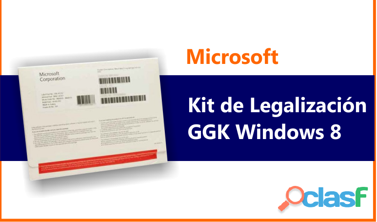 kit windows ggk 8.1 y 8.0 kit de legalización sin cd 8.1,