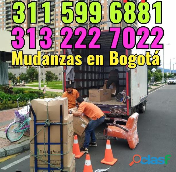 Mudanzas en Bogotá y sus alrededores