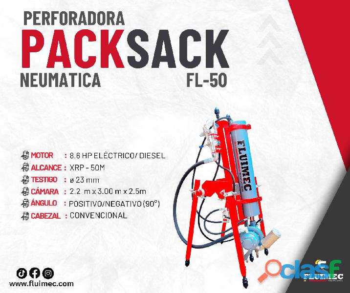PACKSACK FL 50 EQUIPO DE PERFORACION NEUMATICA PARA MINERIA
