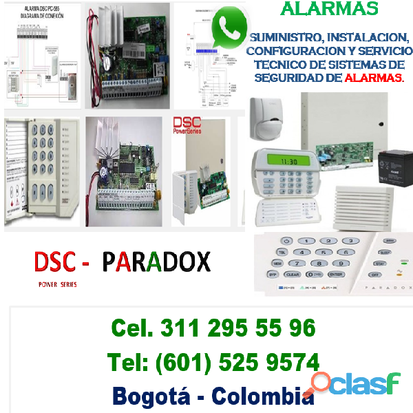 alarmas Bogotá, suministro, instalación y, mantenimiento