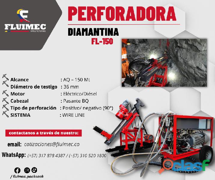 PERFORADORA HIDRAULICA FL 150 – PARA PERFORACIÓN DE ROCAS