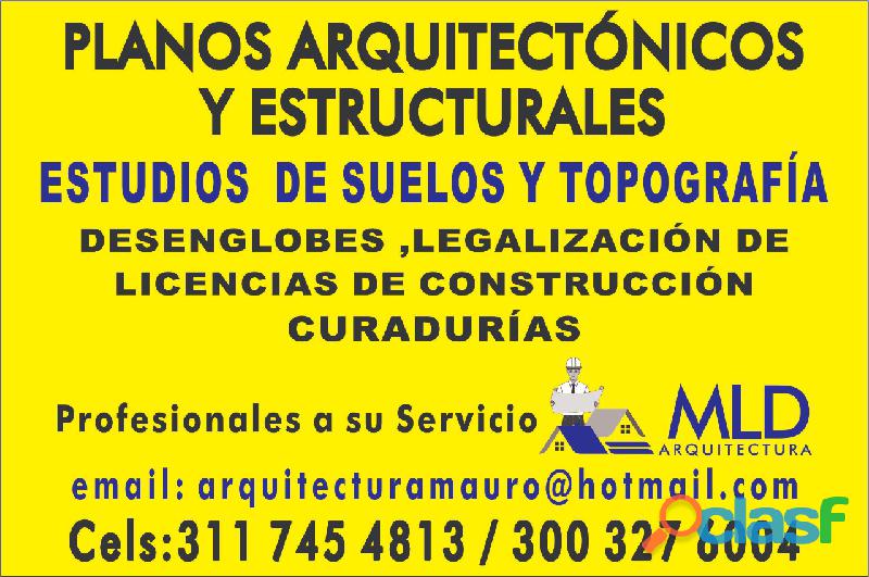 Planos Estructurales Arquitectonicos Topografia Estdios