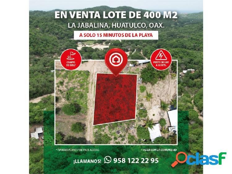 ????????‍♂️Lote en la Jabalina, Huatulco.