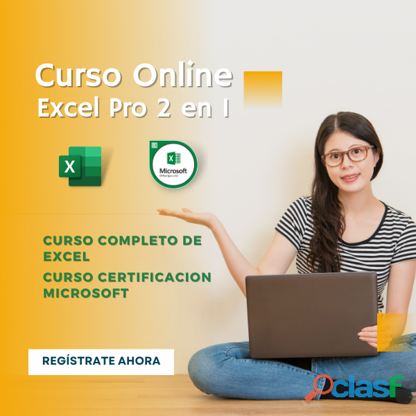 Curso de Excel con 50%de descuento