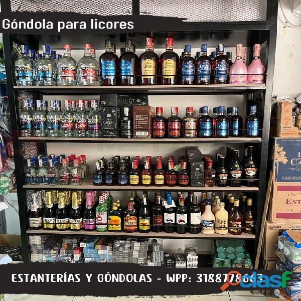 Góndolas para licores nuevas en colombia