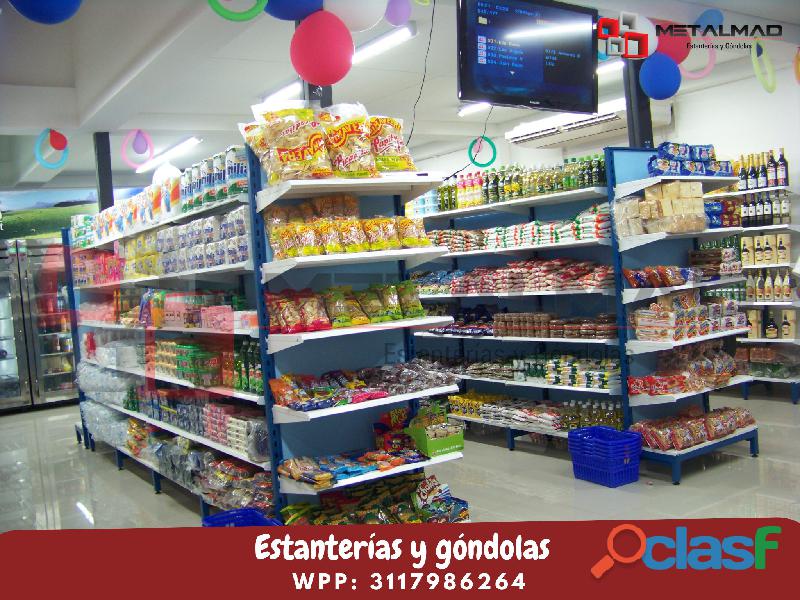 Góndolas para supermercado en colombia