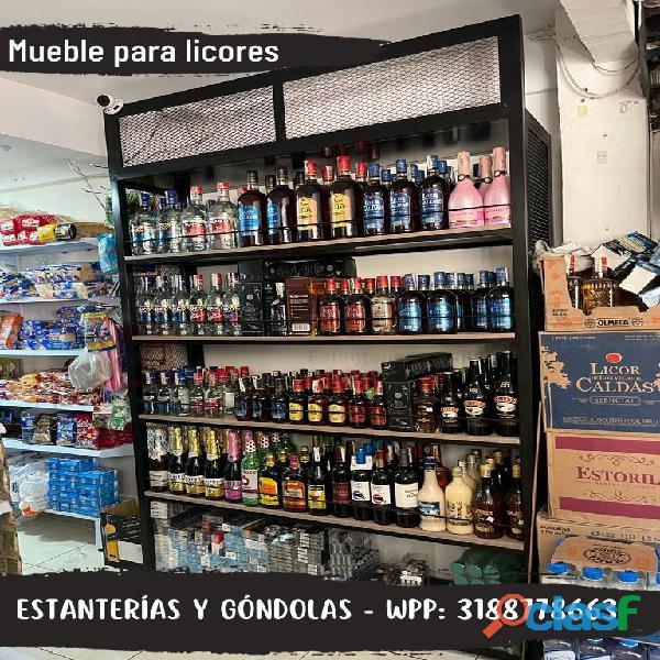 Muebles y góndolas para licores