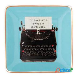 CENICERO:Vintage Typewriter Porcelain Tray Cenicero nuevo en