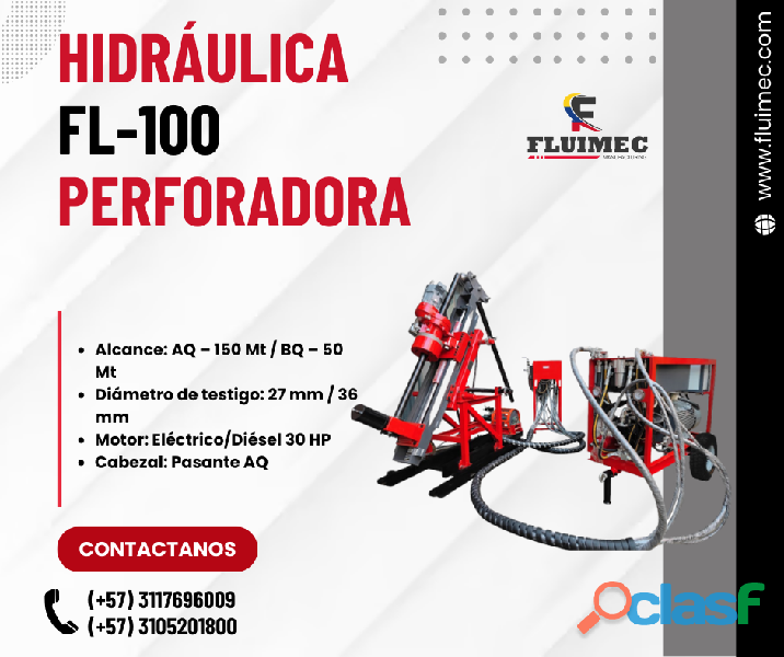 ➥ Perforadora hidraulica FL 100《EQUIPO EFICIENTE Y