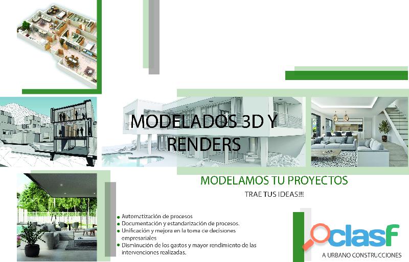 Modelado 3D y Renders