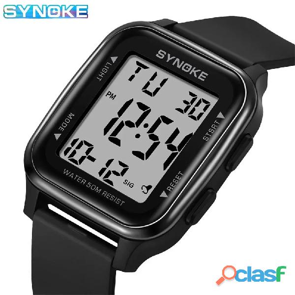 SYNOKE Reloj Digital militar para hombre,