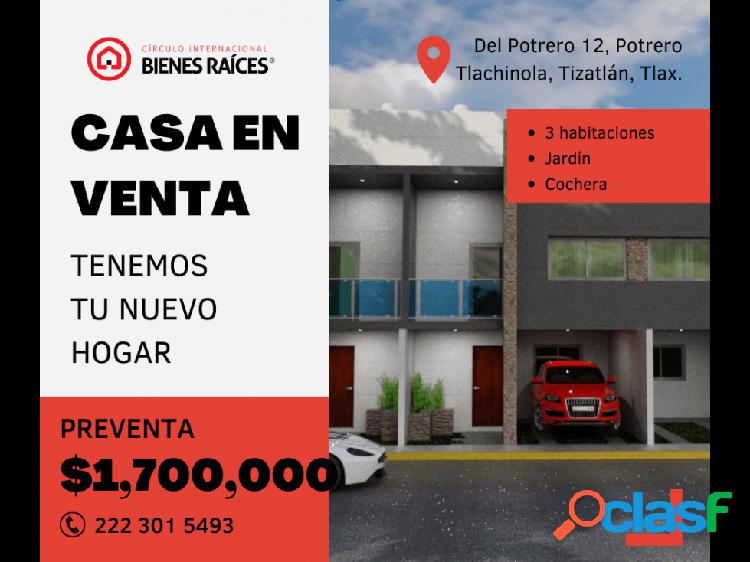 amplia y moderna casa en preventa Tizatlan Tlaxcala