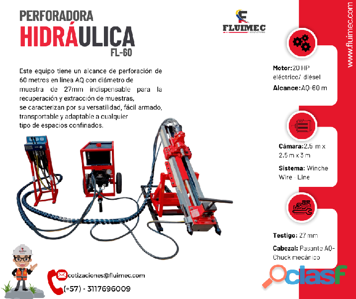 Perforadora hidraulica FL 60 / SOCAVON
