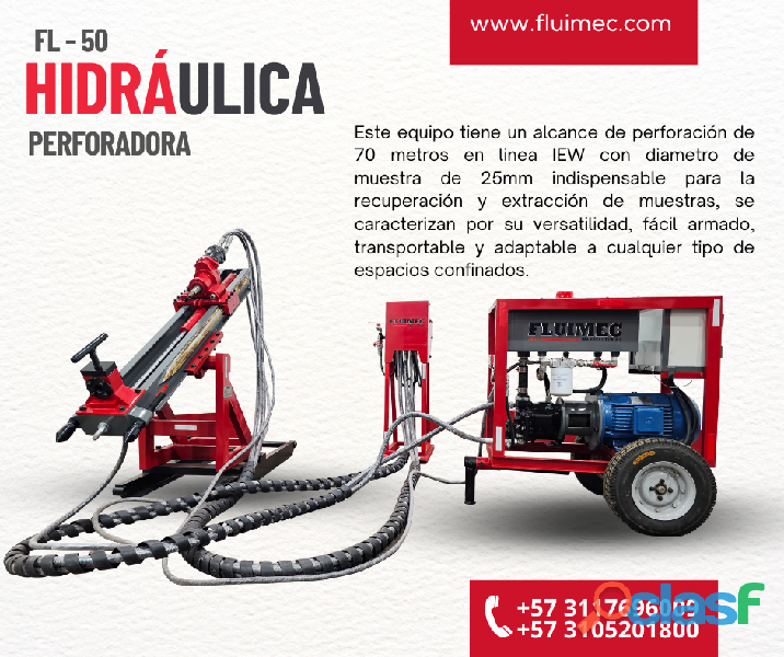 PERFORADORA HIDRAULICA FL 100/ escariador diamantina