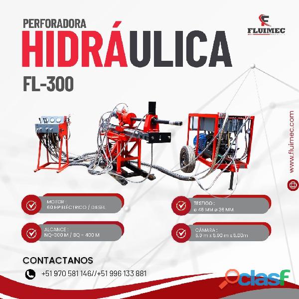 PERFORADORA HIDRAULICA FL 300// FLUIMEC// DIAMANTINA