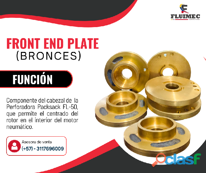 BRONCES / FRONT END PLATE {Componente packsack fl 50}