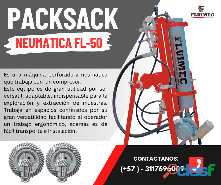 NEUMÁTICA PACKSACK FL 50 – PERFORACIÓN DIAMANTINA