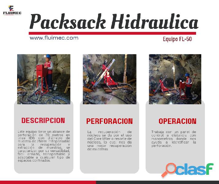 Packsack hidráulica Fl 50 / equipo versátil y de fácil