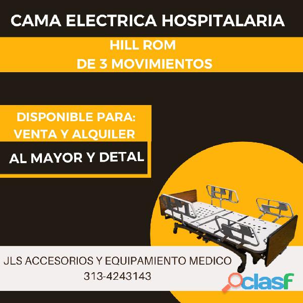 Alquiler de camas hospitalarias eléctricas para