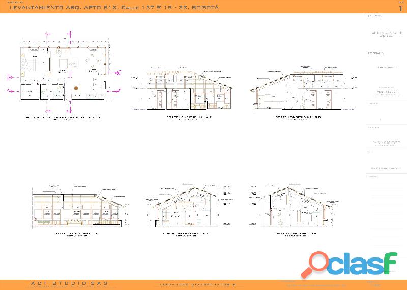 SE REALIZAN LEVANTAMIENTOS ARQUITECTONICOS