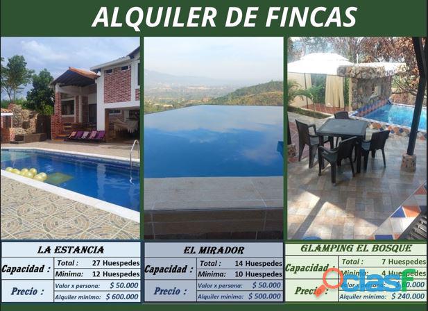 alquiler de FINCAS EN BUCARAMANGA "FINCA LA ESTANCIA"