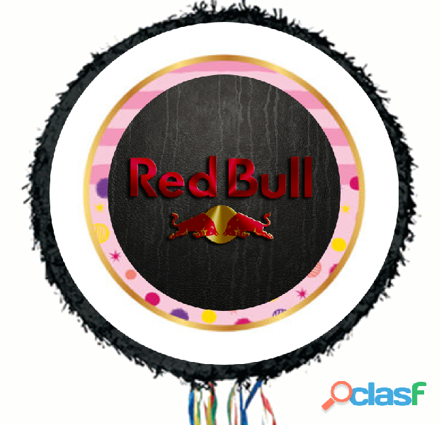 piñata decorativa red bull