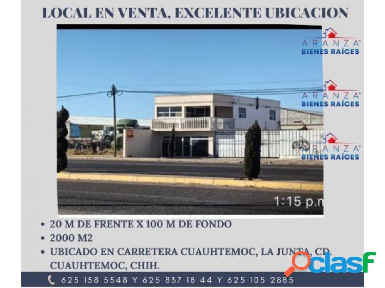 LOCAL COMERCIAL SALIDA A LA JUNTA CHIH