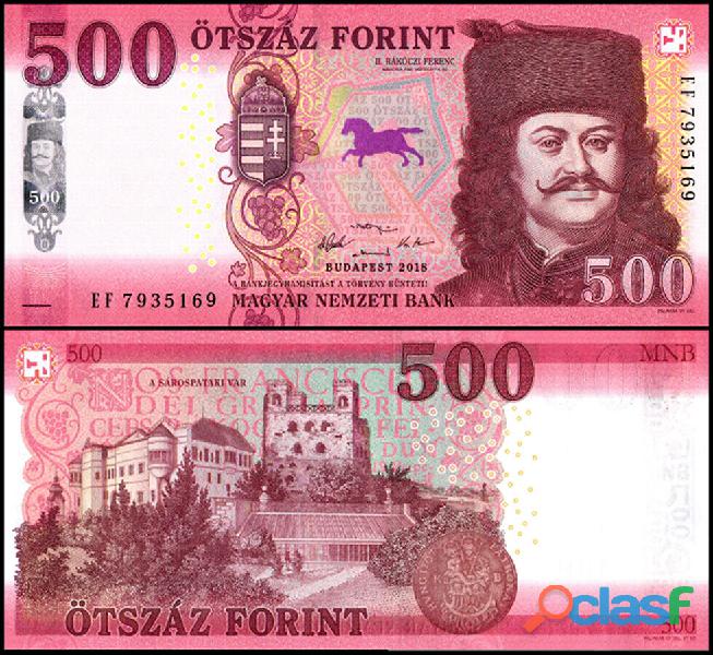 BILLETE HUNGRIA 500 Forint, 2018, P 202a.1, CIR