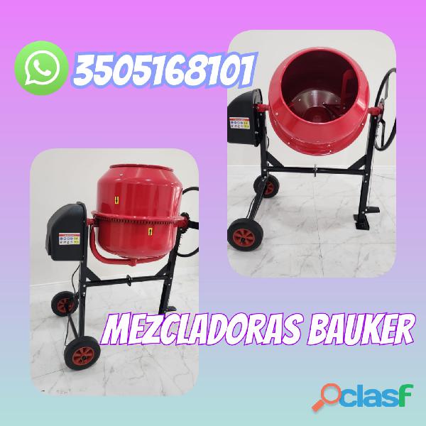 Mezcladora o Revolvedora Bauker