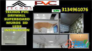 PVC TECHOS INSTALACION DRYWALL+