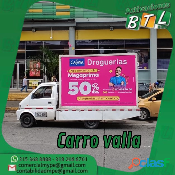 Alquiler de vehiculos para publicidad