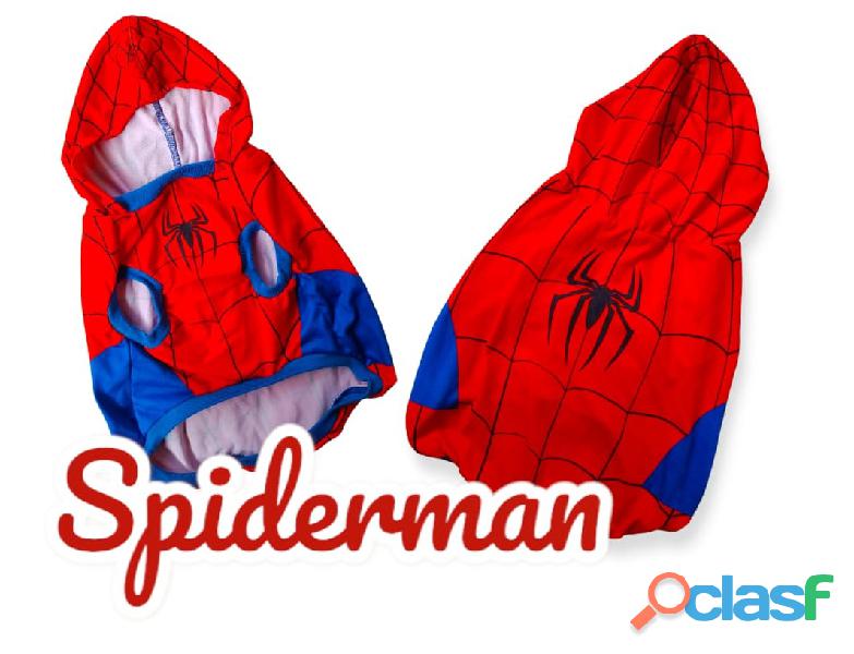 Camisa para mascotas motivo spiderman y batman en cali