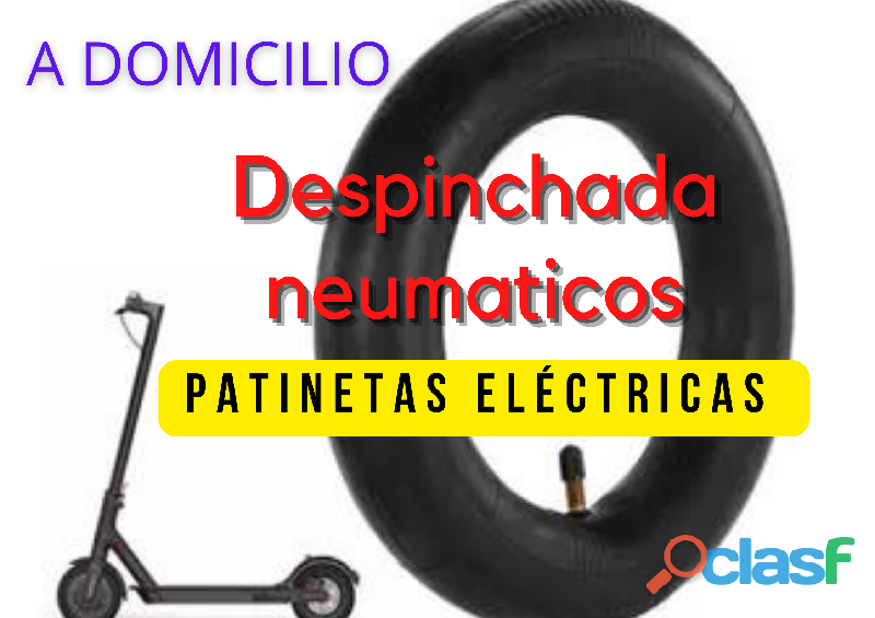 Despinchada Neumático a Domicilio patinetas electrica