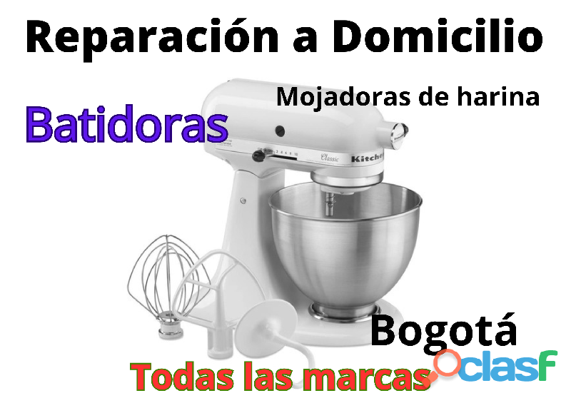 Servicio técnico a Domicilio Batidoras pastelería y