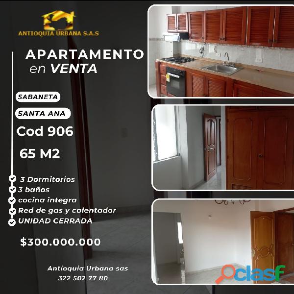 Venta apartamento en Sabaneta Cerca del Parque