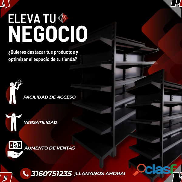 ESTANTERIAS PARA TODO TIPO DE NEGOCIOS