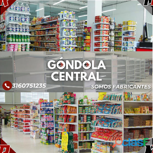 GONDOLAS CENTRALES PARA NEGOCIOS