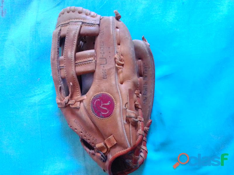 Guante de beisbol usado marca Rawlings RBG 50 (mano